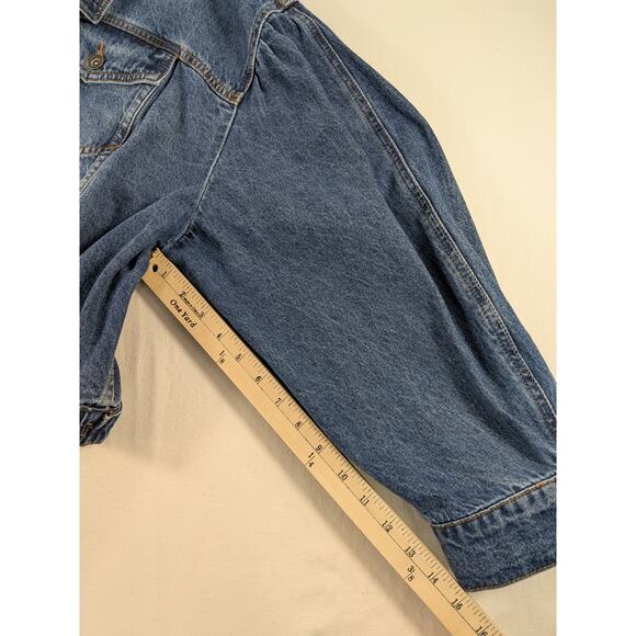 DKNY Jean Jacket Womens 2x Denim Cotton Classic Y2k Plus Cowboy Trucker Trendy - Picture 8 of 12